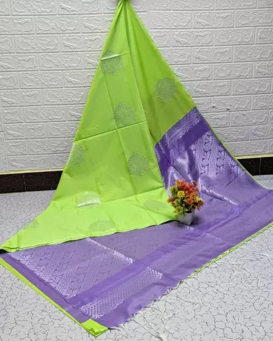 Green Kanchi Soft Silk Saree