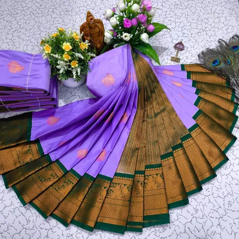 PURPLE KORVAI KOTTANJI TANA SOFT SILK SAREE
